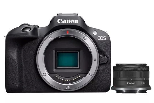 Canon EOS R100 + RF-S 18-45mm F4.5-6.3 IS STM Kit Negro Canon EOS R100 + RF-S 18-45mm F4.5-6.3 IS STM Kit Negro