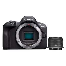 Canon EOS R100 Cámara Mirrorless con Objetivo RF-S 18-45mm f/4.5-6.3 IS STM Kit Negro - 6052C013