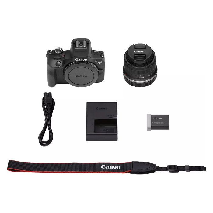 Canon EOS R100 Kit Cámara Mirrorless APS-C 24.1MP 4K + Objetivo RF-S 18-45mm F4.5-6.3 IS STM, Negra Canon EOS R100 Kit Cámara Mirrorless APS-C 24.1MP 4K + Objetivo RF-S 18-45mm F4.5-6.3 IS STM, Negra