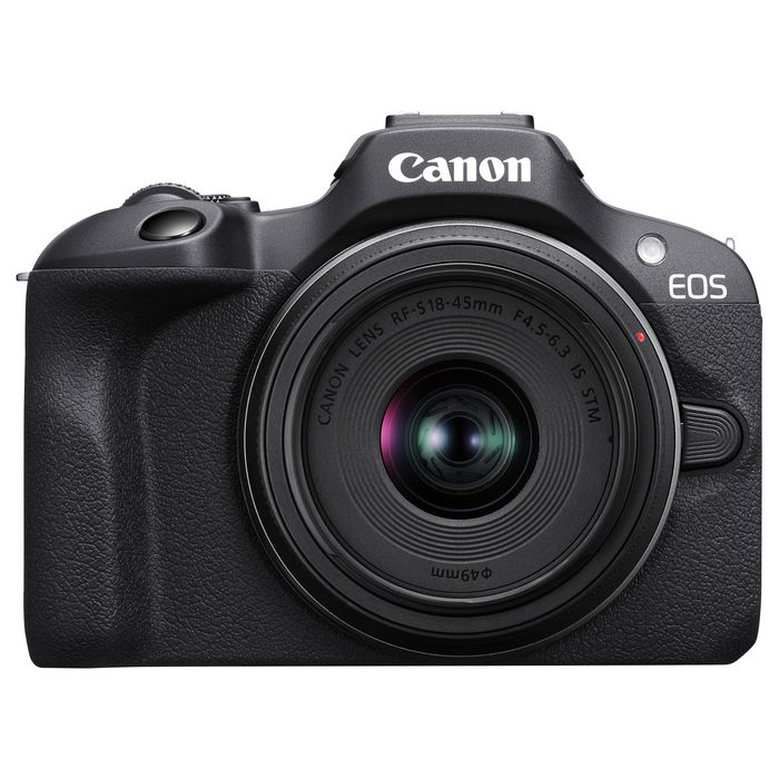 Canon EOS R100 Kit Cámara Mirrorless APS-C 24.1MP 4K + Objetivo RF-S 18-45mm F4.5-6.3 IS STM, Negra Canon EOS R100 Kit Cámara Mirrorless APS-C 24.1MP 4K + Objetivo RF-S 18-45mm F4.5-6.3 IS STM, Negra