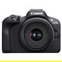 Canon EOS R100 Kit Cámara Mirrorless APS-C 24.1MP 4K + Objetivo RF-S 18-45mm F4.5-6.3 IS STM, Negra