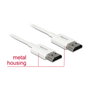 DeLOCK Cable HDMI High Speed con Ethernet 3D 4K 4,5 m Blanco