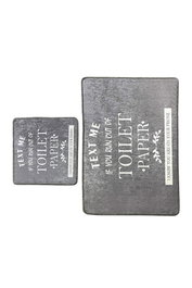 Mijölnir Juego de Alfombras de Baño Antideslizantes Antibacterianas Grises 60x100 cm y 50x60 cm