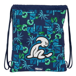 Bolsa Mochila con Cuerdas El Niño Glassy Azul marino 35 x 40 x 1 cm