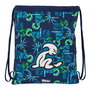 Bolsa Mochila con Cuerdas El Niño Glassy Azul marino 35 x 40 x 1 cm