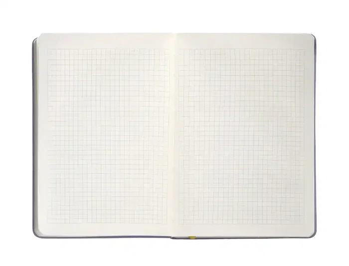 Antartik Cuaderno A4 Tapa Dura Hojas Cuadriculadas Morado y Amarillo 100 Hojas 80gr FSC