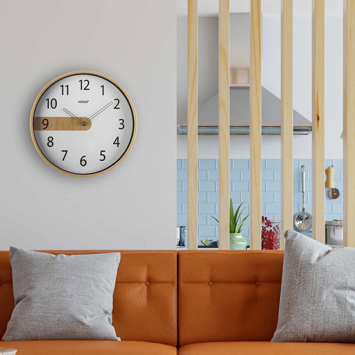 Reloj de Pared Versa Blanco Plástico Cuarzo 4,3 x 30,5 x 30,5 cm