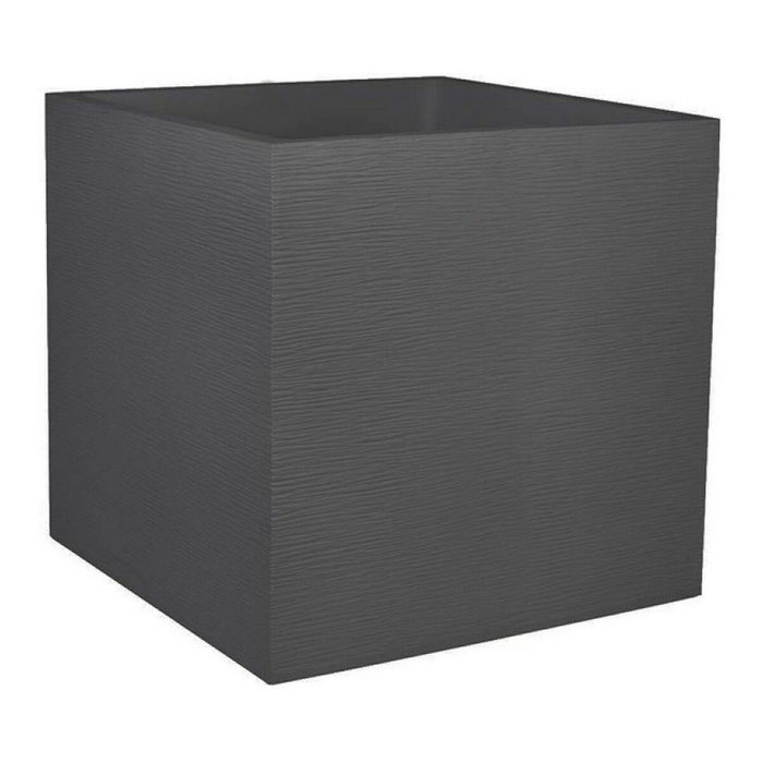 Eda Caja de flores cuadrada Graphit Gris antracita