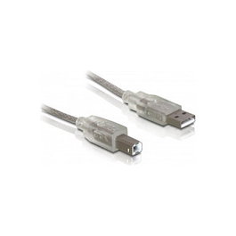 DeLOCK Cable USB 2.0 A-B Macho a Macho, 0.5 m Gris - Cable de Datos USB A USB B