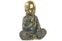 DKD Home Decor Figura de Monje Envejecido Dorado en Resina
