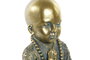 DKD Home Decor Figura de Monje Envejecido Dorado en Resina