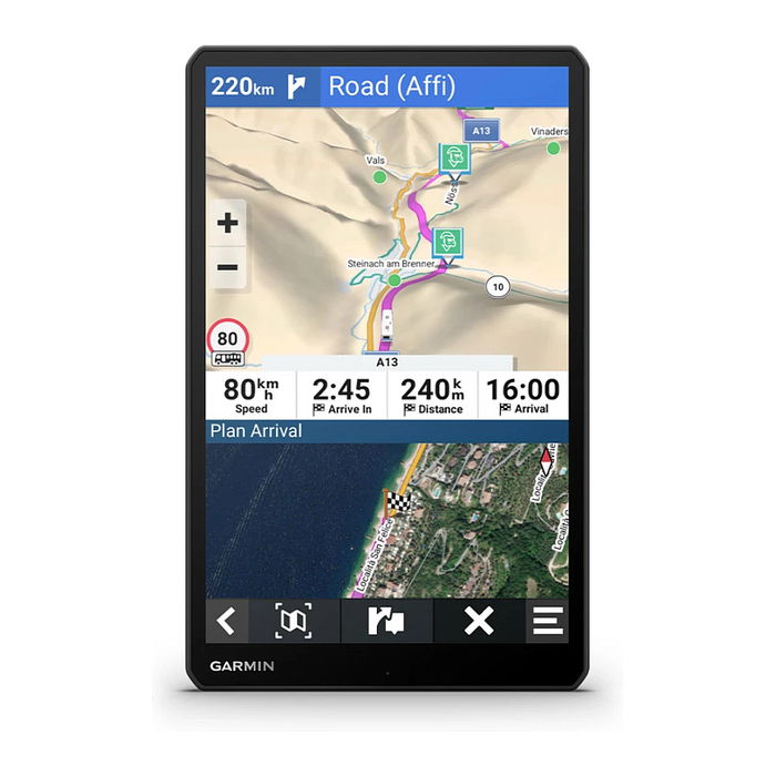 Garmin Camper 1095 EU Sat-Nav mit Live Traffic, 25.6 cm (10.1"), Navegación con Mapas de Toda Europa y Pantalla Táctil IPS