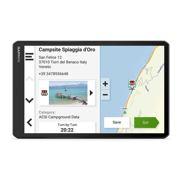 Garmin Camper 1095 EU Sat-Nav mit Live Traffic, 25.6 cm (10.1"), Navegación con Mapas de Toda Europa y Pantalla Táctil IPS