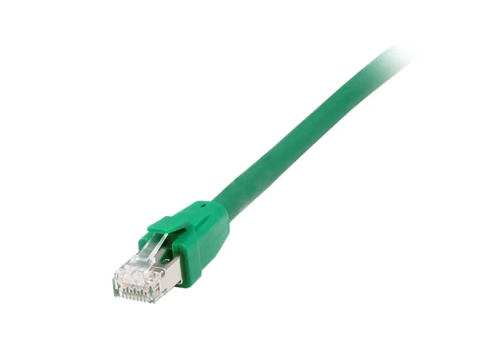 Equip 608040 Cable de Red Cat8.1 S/FTP (S-STP), 1 Metro, Conectores RJ45 Macho, Verde, Compatible con PoE/PoE++ y 40GBase-T