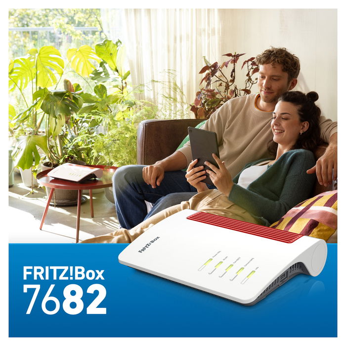 AVM FRITZ!Box 7682 Router Wi-Fi 7 (802.11be) Doble Banda Ethernet VDSL Blanco