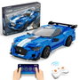 DEQUBE Cada Blue Knight App + RC Coche 325 Piezas Construcción Multilingüe