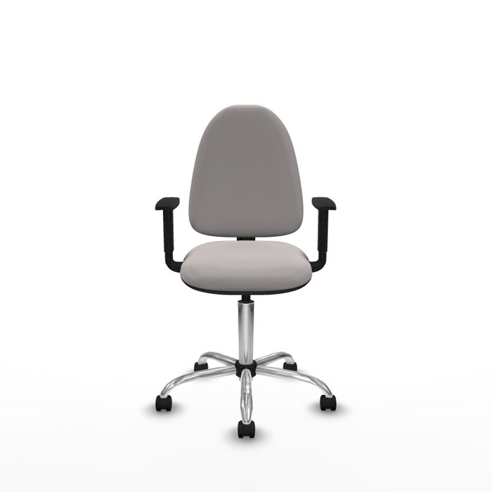 PIQUERAS Y CRESPO Silla de oficina Aýna en blanco con brazos 1D