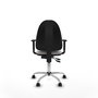 PIQUERAS Y CRESPO Silla de oficina Aýna en blanco con brazos 1D