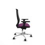 PIQUERAS Y CRESPO Silla de oficina Mardos con mecanismo Sincro/Traslack, Morado y Negro