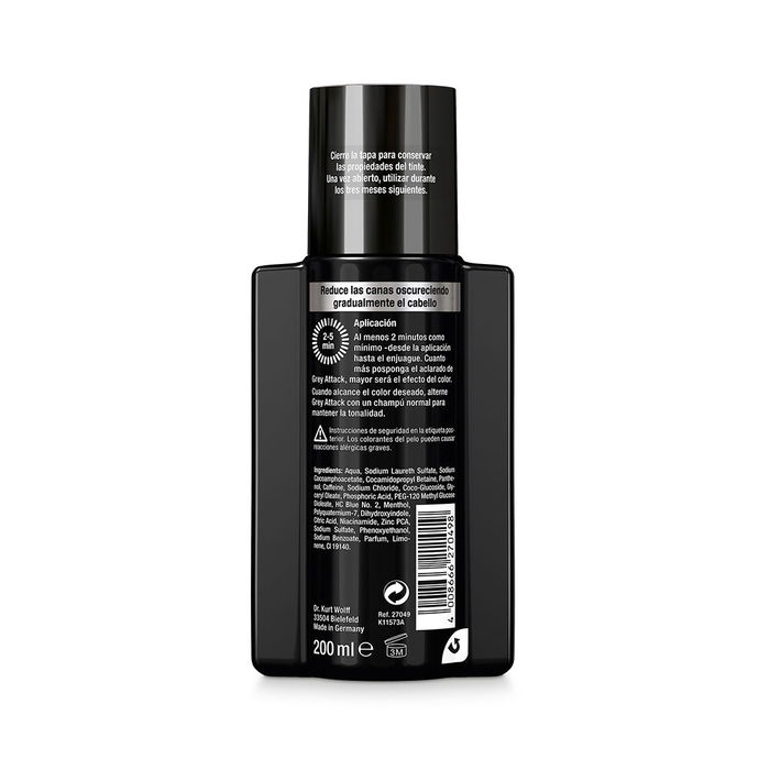 Alpecin Grey Attack Champú Anticaída y Anticanas para Hombre, 200 ml
