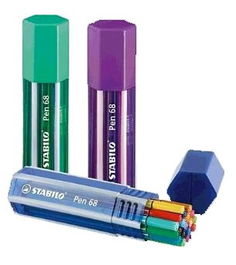 Rotulador Fibra Stabilo Pen 68 Big Pen Box Portatodo Plastico 20 Unidades