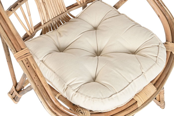 DKD Home Decor Silla de Bambú y Ratán Natural 63x55x90 cm DKD Home Decor Silla de Bambú y Ratán Natural 63x55x90 cm