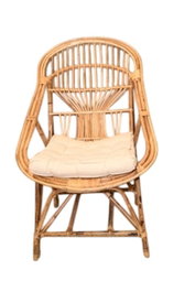 DKD Home Decor Silla de Bambú y Ratán Natural 63x55x90 cm