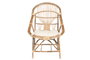 DKD Home Decor Silla de Bambú y Ratán Natural 63x55x90 cm