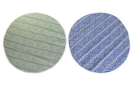 DKD Home Decor Alfombra PP 150x150x1 cm Surtida (Pack de 6)