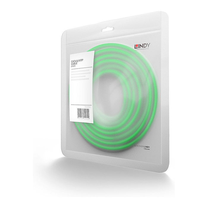 LINDY Patch Cable Cat6 U/UTP Verde 1.00 m para Red Ethernet LINDY Patch Cable Cat6 U/UTP Verde 1.00 m para Red Ethernet