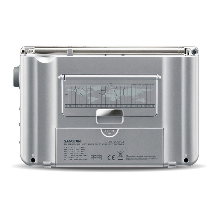 Sangean ATS-909X2 Radio Digital Portátil de Onda Corta/FM/AM con SSB - Color Blanco