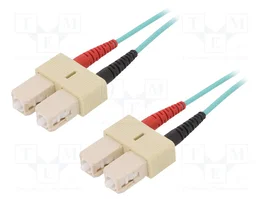 LAPP Cable de conexión de fibra óptica OM3 Duplex SC/UPC a SC/UPC, 2m