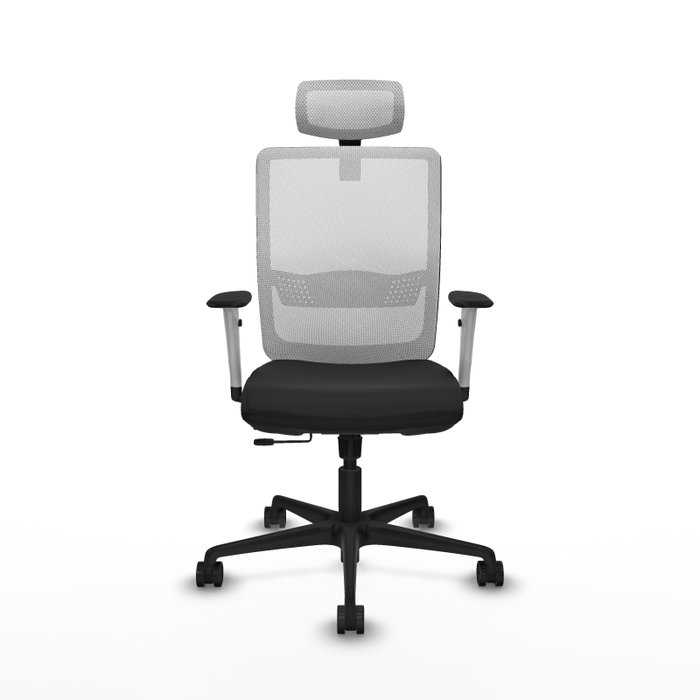 PIQUERAS Y CRESPO Silla de oficina Haches con mecanismo Sincro/Traslack, Negro/Blanco PIQUERAS Y CRESPO Silla de oficina Haches con mecanismo Sincro/Traslack, Negro/Blanco