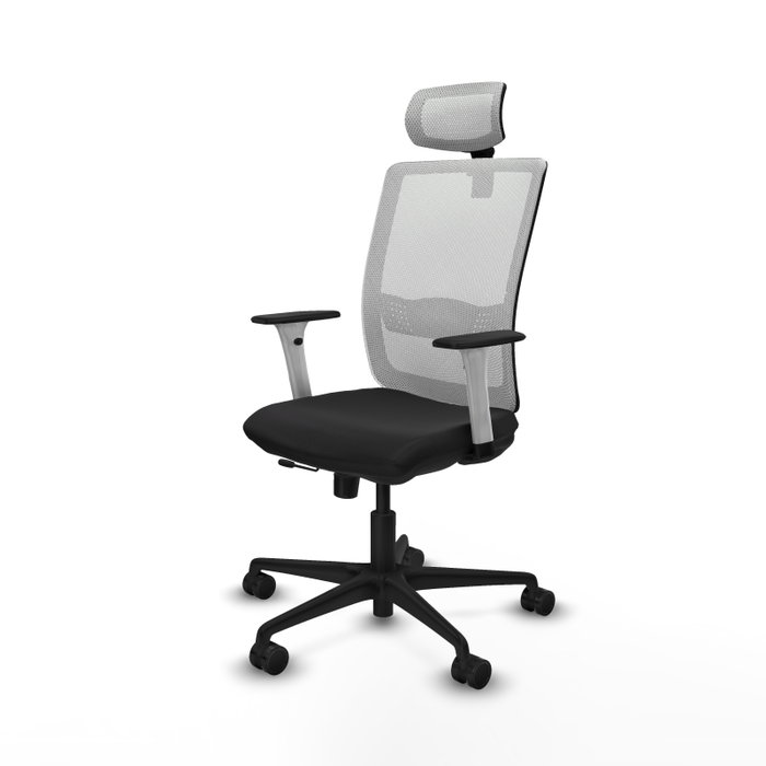 PIQUERAS Y CRESPO Silla de oficina Haches con mecanismo Sincro/Traslack, Negro/Blanco PIQUERAS Y CRESPO Silla de oficina Haches con mecanismo Sincro/Traslack, Negro/Blanco