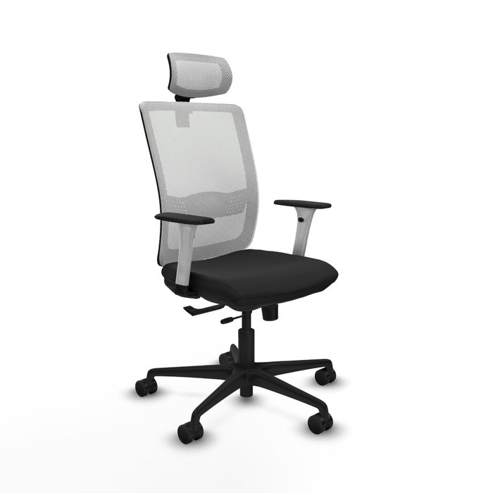 PIQUERAS Y CRESPO Silla de oficina Haches con mecanismo Sincro/Traslack, Negro/Blanco PIQUERAS Y CRESPO Silla de oficina Haches con mecanismo Sincro/Traslack, Negro/Blanco