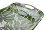 DKD Home Decor Bandeja de Melamina Hojas Verde y Blanco 40,5x29x2,5 cm