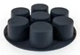 Muitomas Molde para Muffins para Freidora de Aire Negro