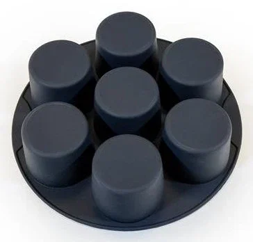 Muitomas Molde para Muffins para Freidora de Aire Negro