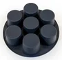 Muitomas Molde para Muffins para Freidora de Aire Negro
