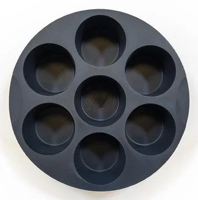 Muitomas Molde para Muffins para Freidora de Aire Negro