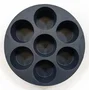 Muitomas Molde para Muffins para Freidora de Aire Negro