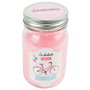 Home Deco Factory Tarro Con Vela Bougie Fresas Silvestres Rosa Eterna Mensaje Tapa Rosca 7.5x13cm