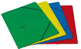 FABRISA Pack de 10 Carpetas de Cartón Gofrado con Solapas y Gomas Surtidas