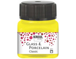 Kreul Pintura vidrio y porcelana Glass&Porcelain Classic amarillo canario 20ml
