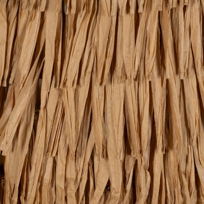 Lámpara Mesa Fibra Natural Iluminación 30 X 30 X 44 cm