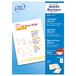 AVERY Zweckform Papel Fotográfico 2576-150 DIN A4 Mate 120 g/m² 150 Hojas