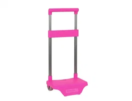 Carro portamochilas pequeño fucsia 220x170x400 mm