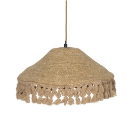 Ixia Lámpara de Techo de Fibra Natural Beige 40 x 40 x 12 cm