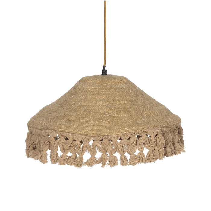 Ixia Lámpara de Techo de Fibra Natural Beige 40 x 40 x 12 cm Ixia Lámpara de Techo de Fibra Natural Beige 40 x 40 x 12 cm