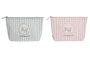 DKD Home Decor Set de 2 Neceseres Patitos Rosa y Azul